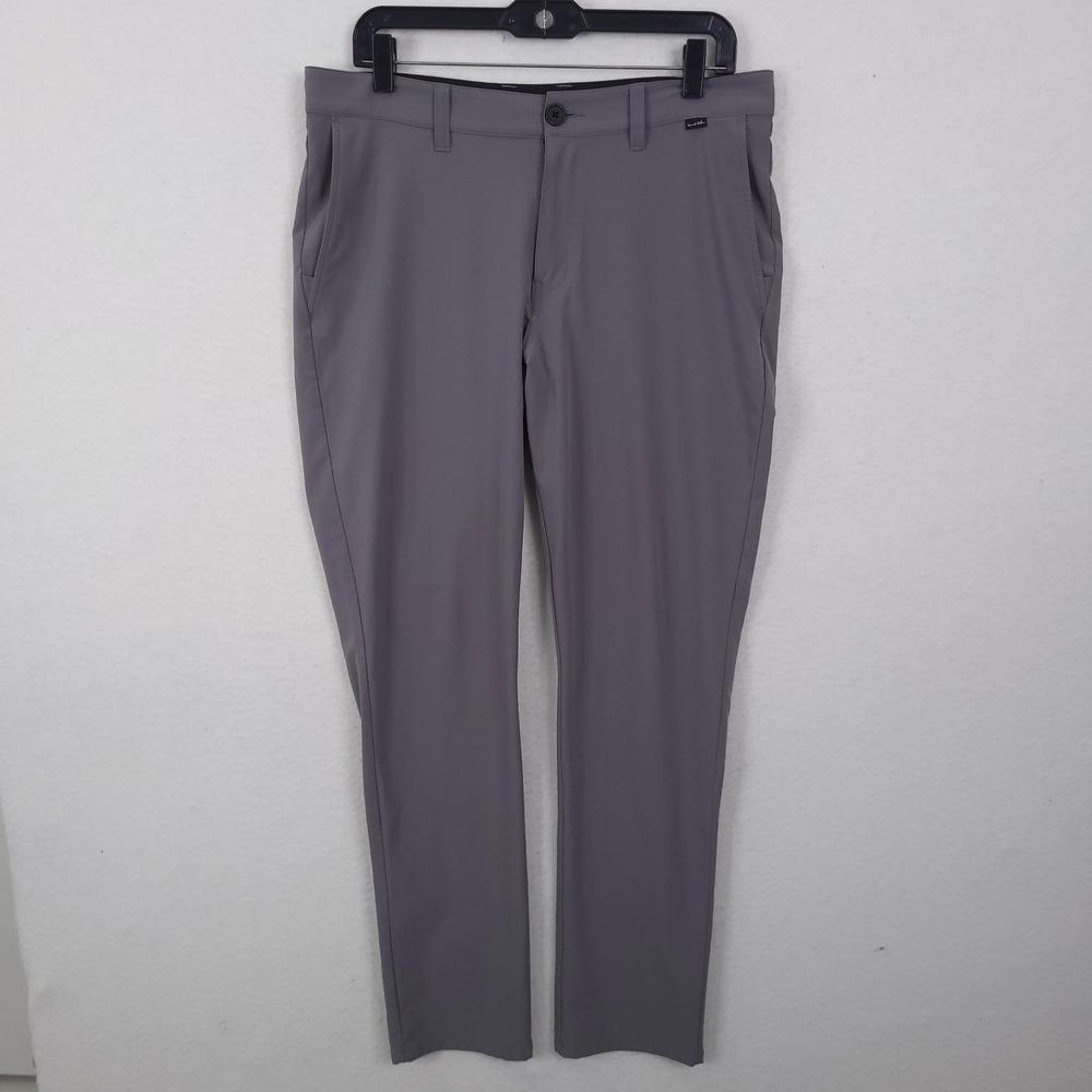 Travis Mathew Pants Mens 32x31 Gray Chino Golf Stretch Straight Leg Performance